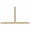 Ekena Millwork Portland Rough Sawn Timber Gable Bracket, Douglas Fir, 108"W x 63"H x 6"D x 6"F, 14/12 Pitch GBW108X63X0606POR00RDF - alternate 1